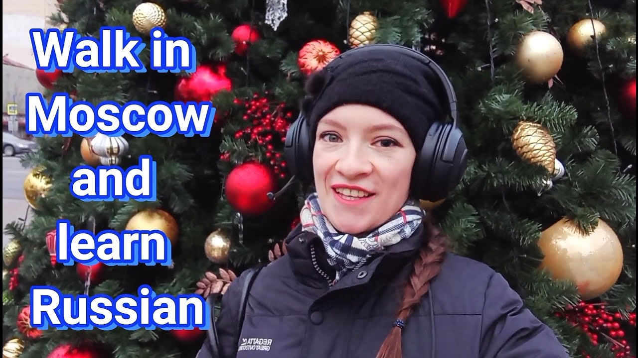 Walk around Moscow and learn Russian | How to conjugate Russian verb гулять - Russian conversation