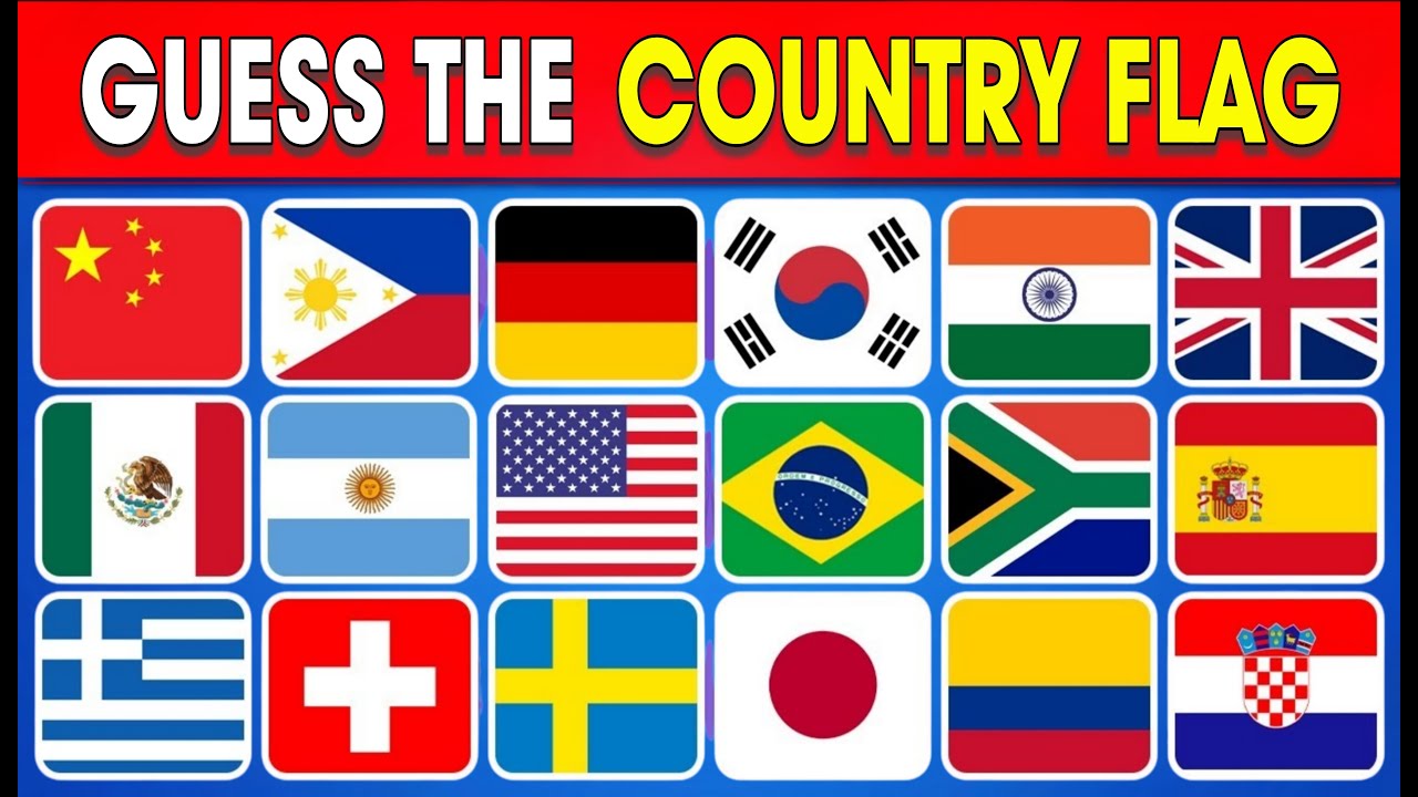 Guess The Country Flag Quiz 🌍🚩 (50 Flags) | EASY to HARD | 10-Second Challenge!