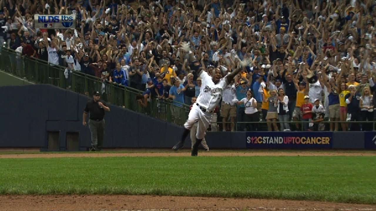ARI@MIL Gm5: Morgan sends the Brewers to the NLCS