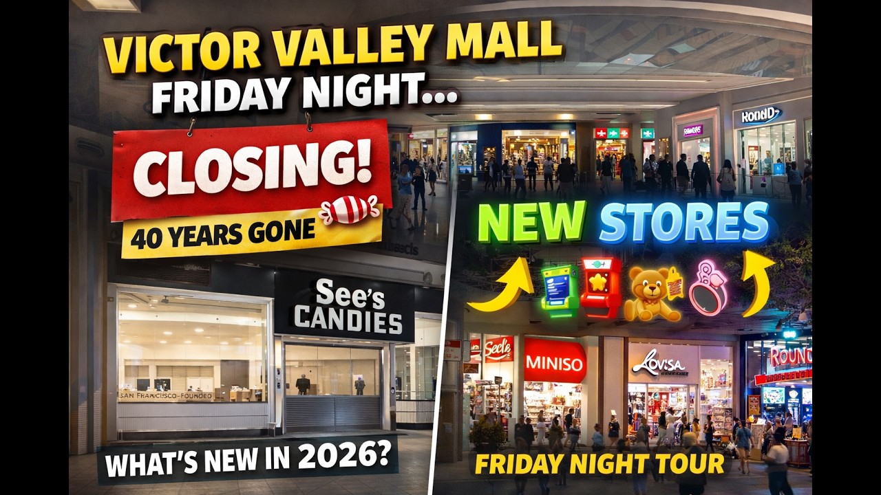 Обновление информации о торговом центре Victor Valley Mall в пятницу вечером: открытие новых мага...