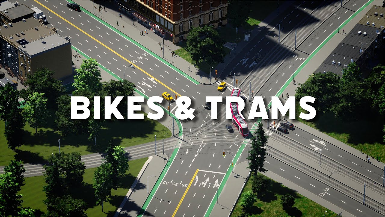 Solving the City's Traffic with Bikes & Trams | Cities Skylines 2