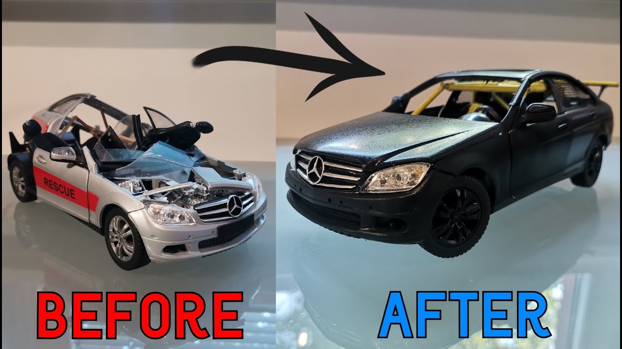 Popravio Sam Smrvljenu Maketu Drift Auta!!! | Mercedes Benz C-Klasse |