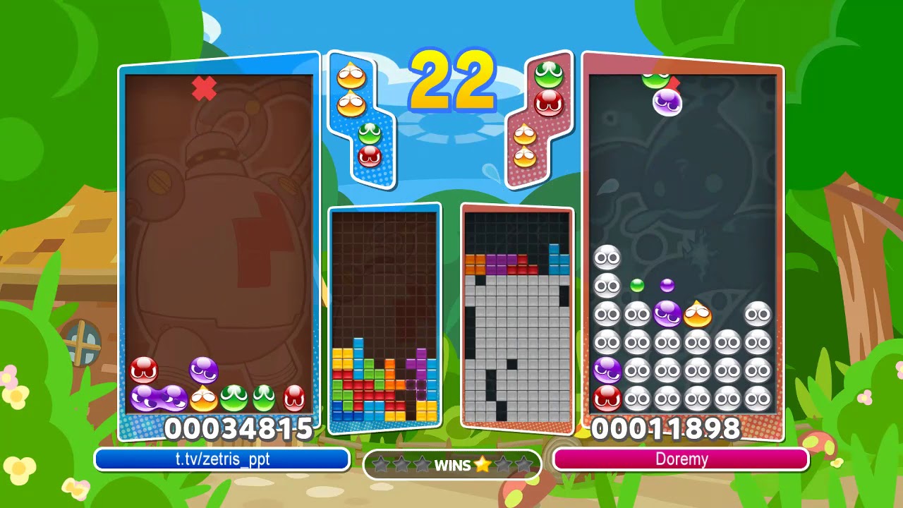 [Puyo Puyo Tetris] Free Play Swap: Doremy vs. Zetris (3) (08-09-2019, PC)