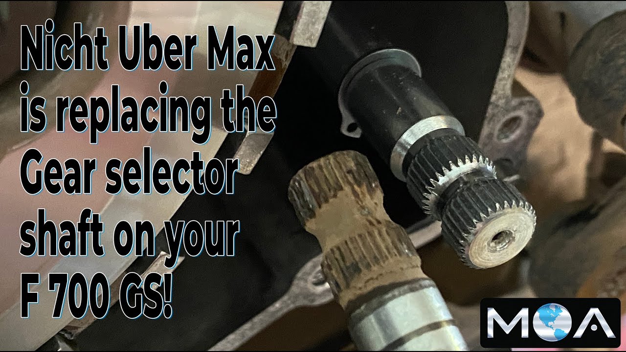 BMW F 700 GS: Replacing the gear selector shaft - without draining the oil!