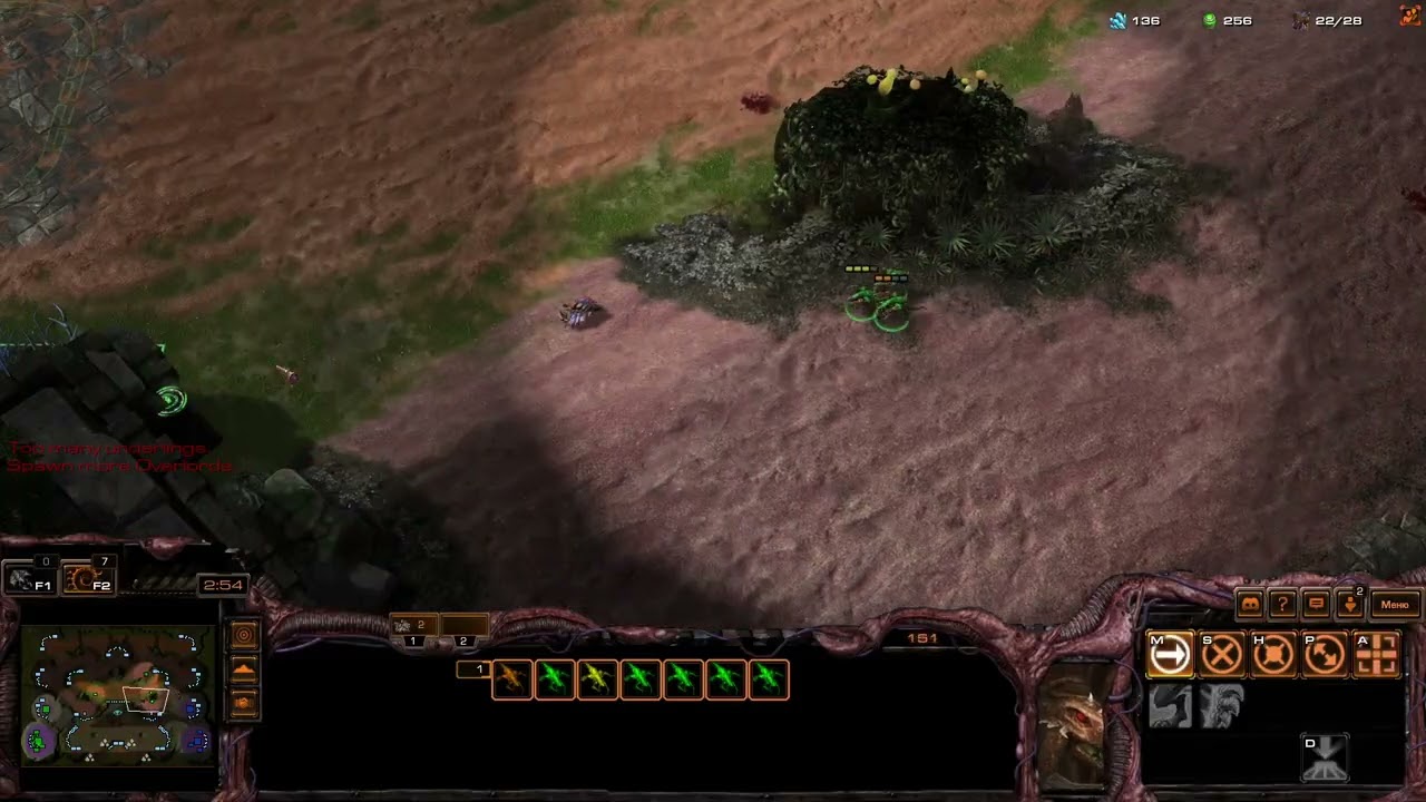 Starcraft II Брудварные Зерги против Обычных Зергов (ZvZ All races PvP 2 против ИИ)
