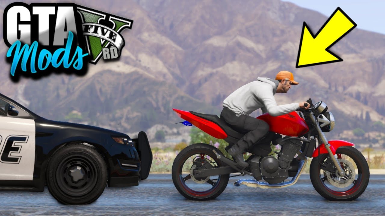 A FUGA INSANA DA POLICIA DE HONDA HORNET 600 CARBURADA! ( ÉPICO ) - GTA 5 MODS