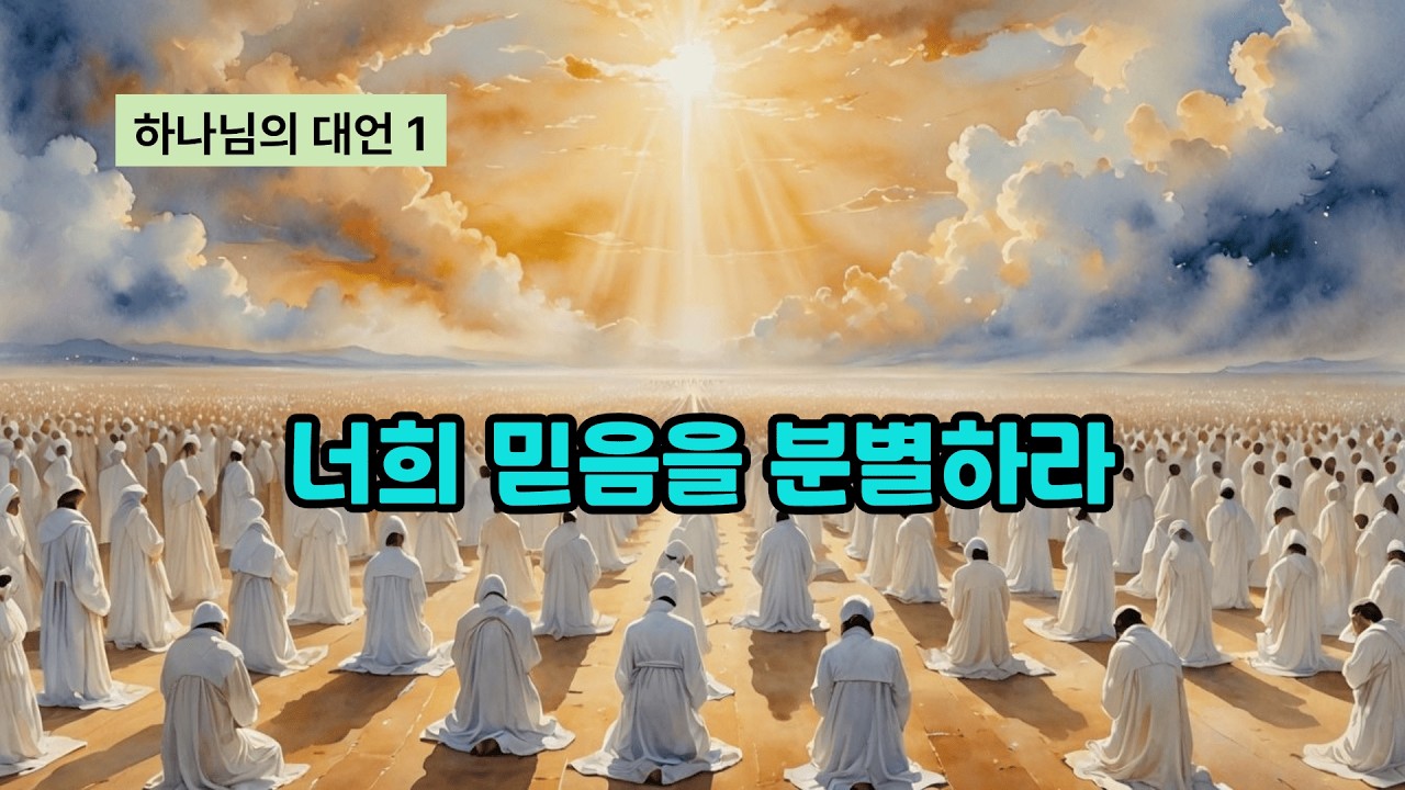 하나님의 대언 1 : 너희 믿음을 분별하라