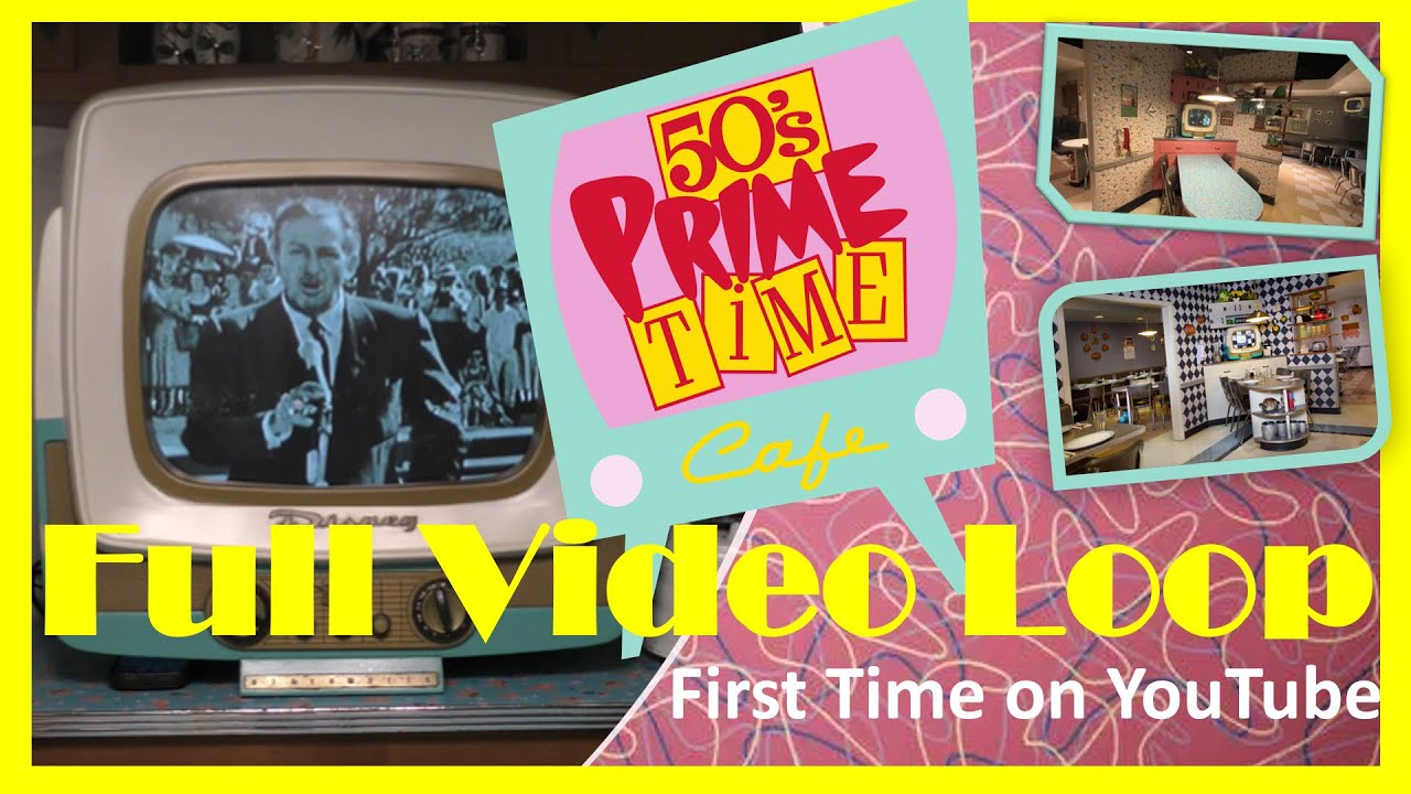 📺 50's Prime Time Caf&eacute; | Full Video Loop | Hollywood Studios | First Time on YouTube 💯