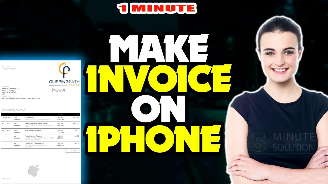 How to make invoice on iphone 2025