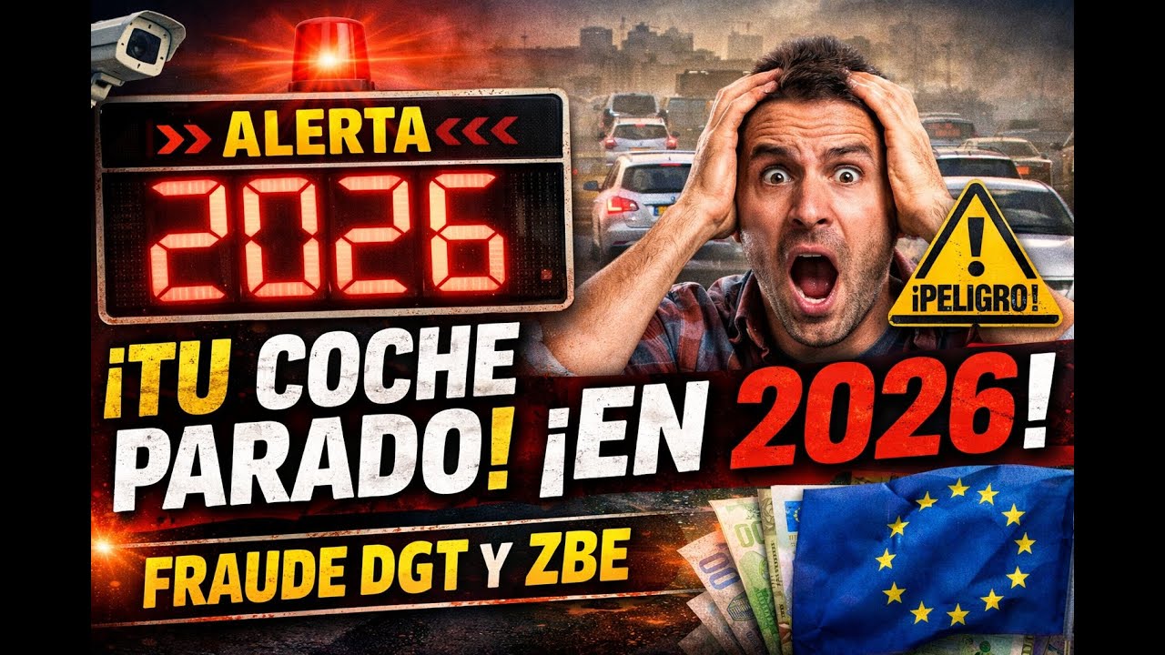 🚨 2026: &iexcl;Tu coche podr&iacute;a QUEDAR PARADO! 😱 ZBE, Multas y el fraude de la DGT