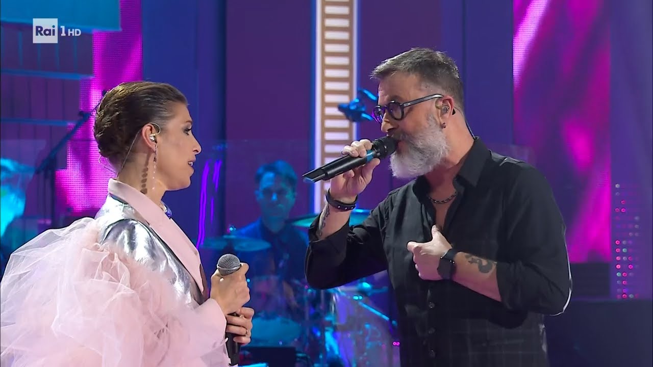Loredana Errore con Marco Masini canta 
