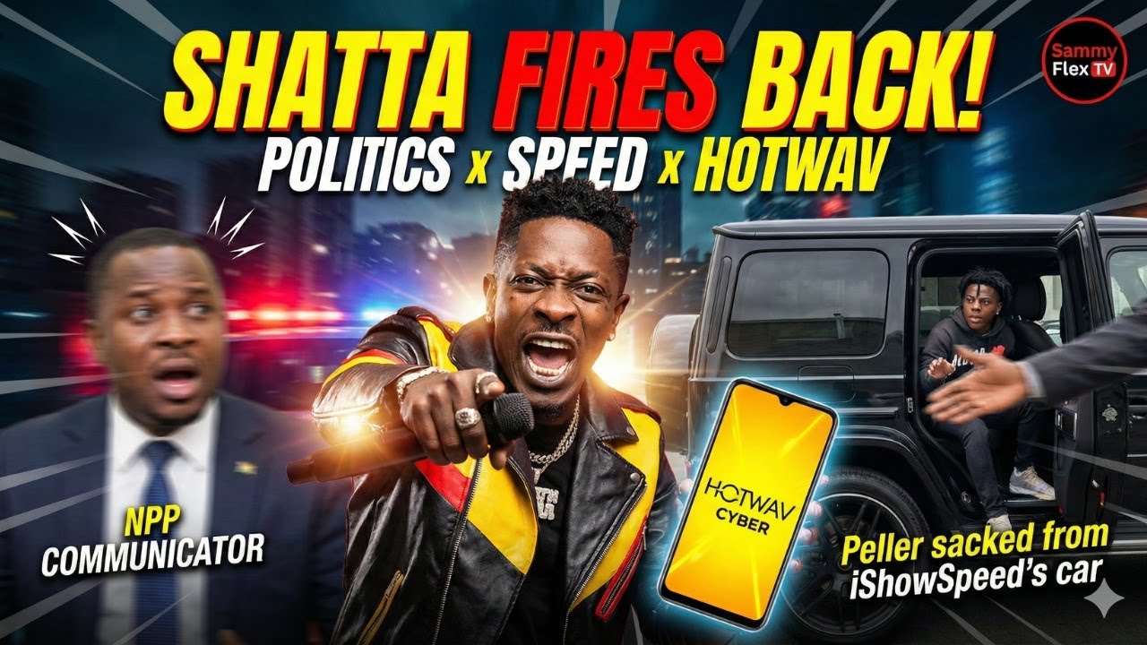 Shatta Wale Fires Back At NPP Communicator: Peller Sacked From iShow Speed’s Car & HotWav Cyber New