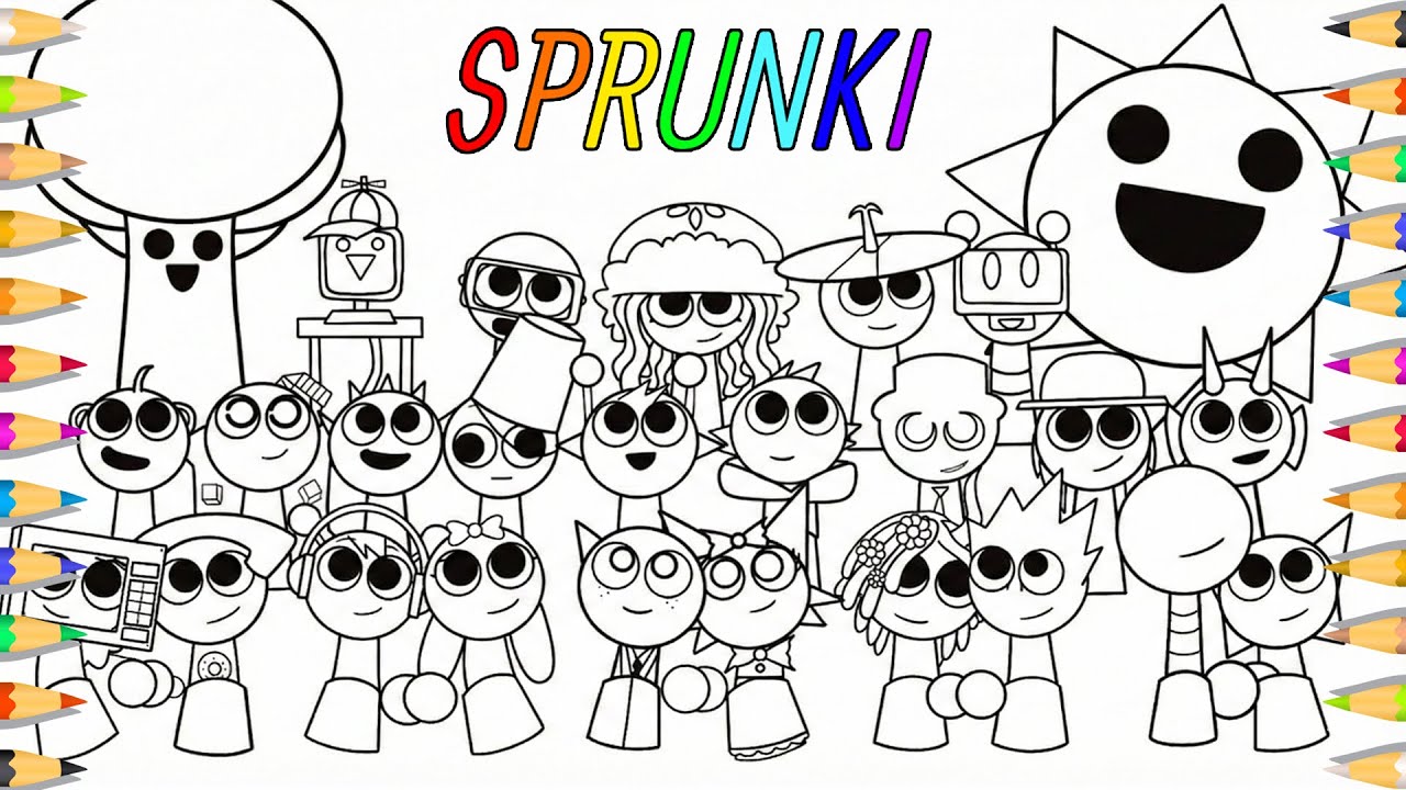 Incredibox Sprunki New Coloring Pages / How to Color All Sprunki Corruption Compilation