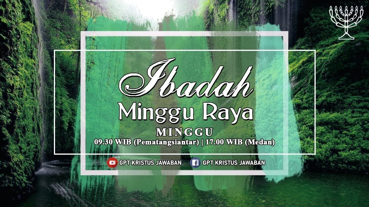 IBADAH MINGGU RAYA 22 FEBRUARI 2026 - MEDAN ( PELAJARAN KITAB KEJ. 37 : 1 - 3)