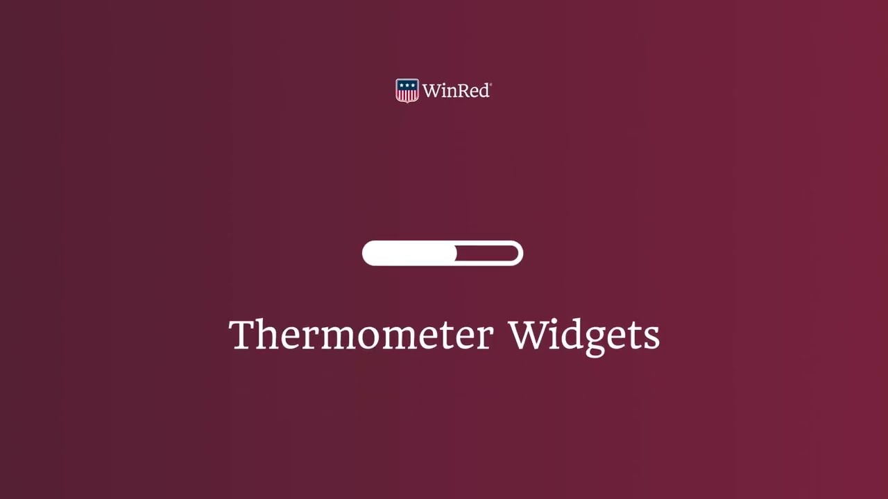 Introducing the WinRed Thermometer Widget