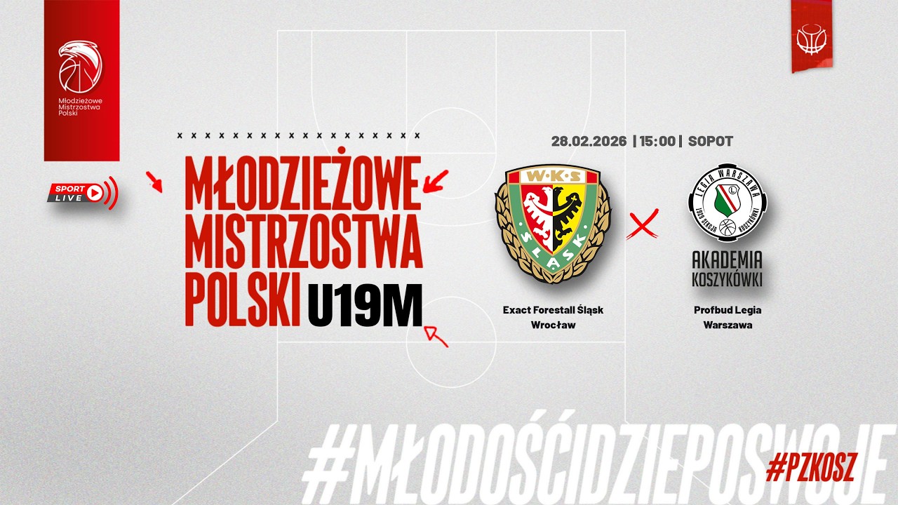 Exact Forestall Śląsk Wrocław - Profbud Legia Warszawa (Finał MMP U19M) (p&oacute;łfinał)