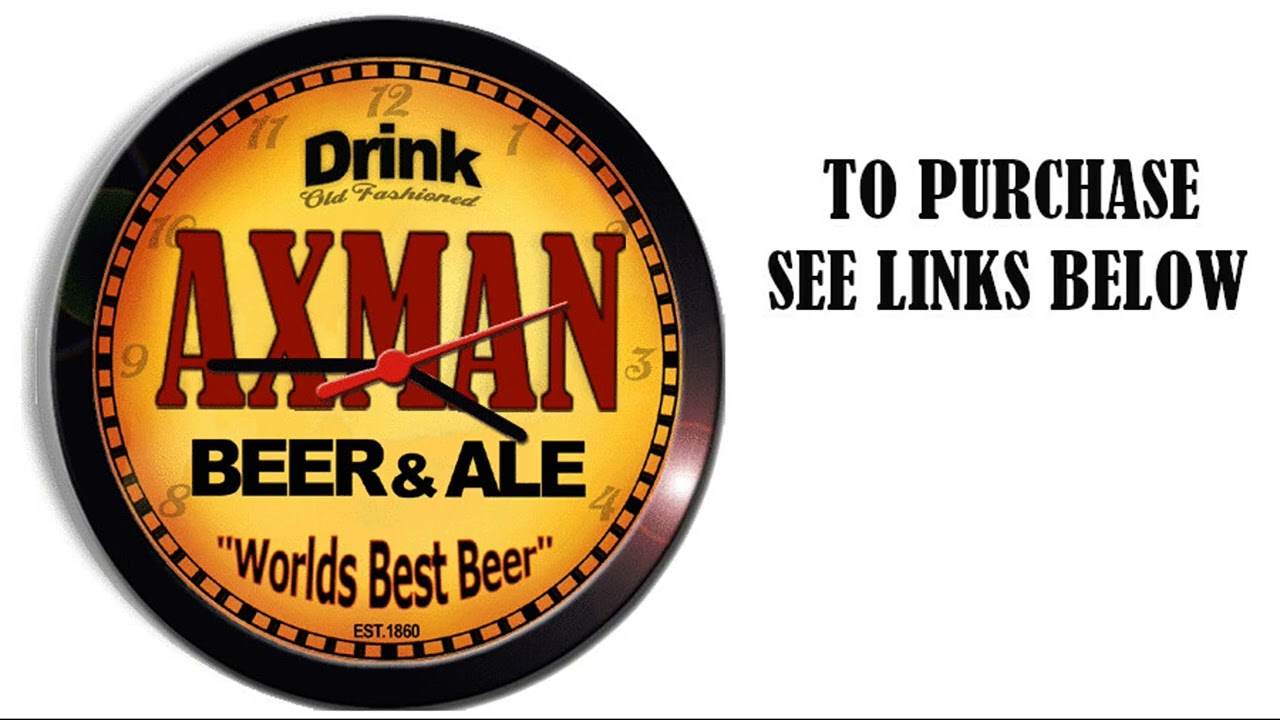 AXMAN BEER ALE WALL CLOCK