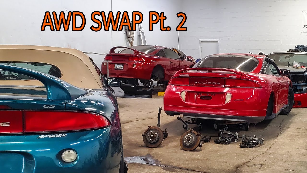 DSM Mitsubishi Eclipse FWD to AWD Swap (Build and Restoration) PT 2