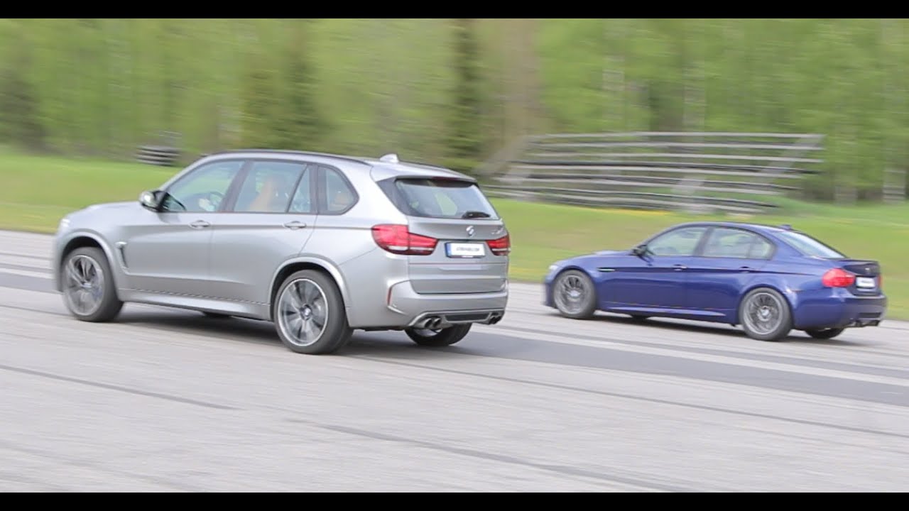 F85 BMW X5M 575 HP vs BMW M3 E90 DKG