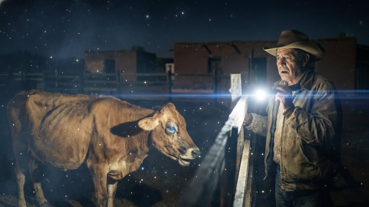 Llevó a una vaca moribunda a su rancho    ¡Pero lo que escuchó en el corral no tiene explicación!