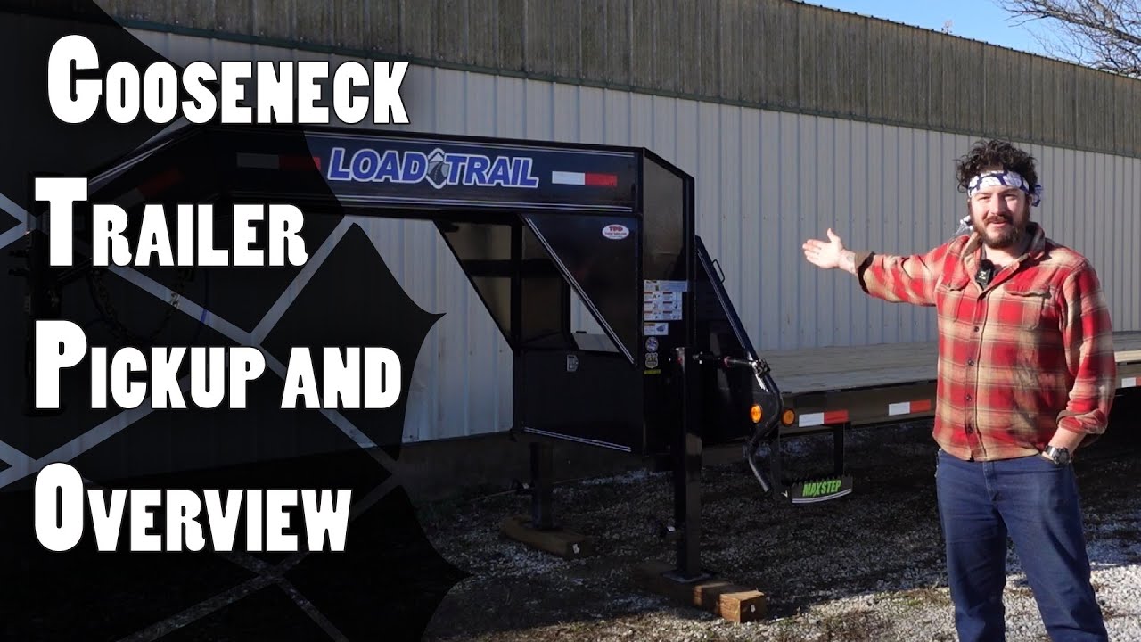 Picking up a 25+5 LoadTrail 24000# Gooseneck Trailer and Reviewing it's Features