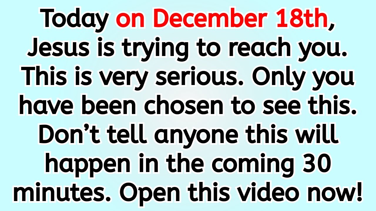 🔴 This is very serious. Only you have been chosen to see this. Don&rsquo;t tell anyone this will happen ..