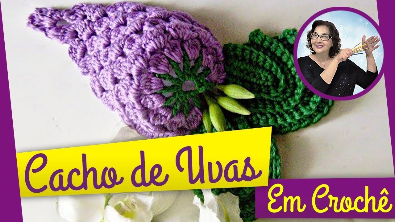 CACHO DE UVAS NO AMIGURUMI - FRUTAS EM CROCHE