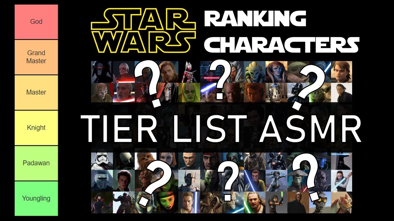 Star Wars Ranking Characters! (Tier List ASMR)