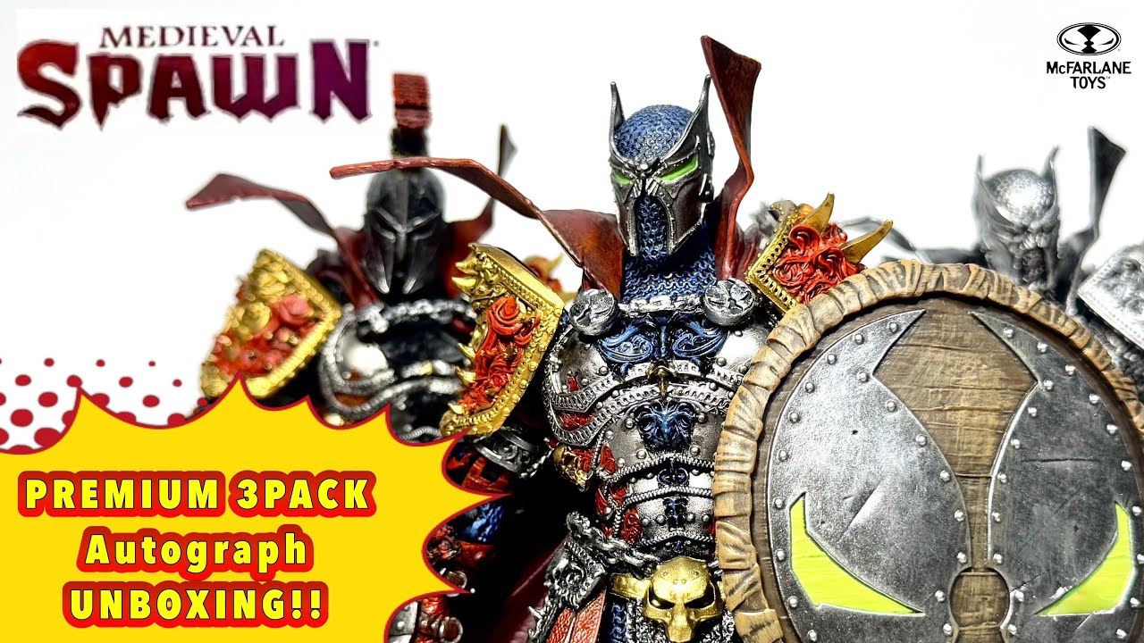 Kickstarter Medieval Spawn premium 3pack unboxing メディーバル スポーン キックスターター プレミアム 3パック開封レビュー！！
