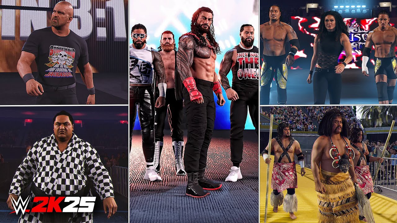 WWE 2K25 Entrances: O.G Bloodline, Yokozuna, Hulk Hogan, Headshrinkers, Steiner Brothers, USO '10!