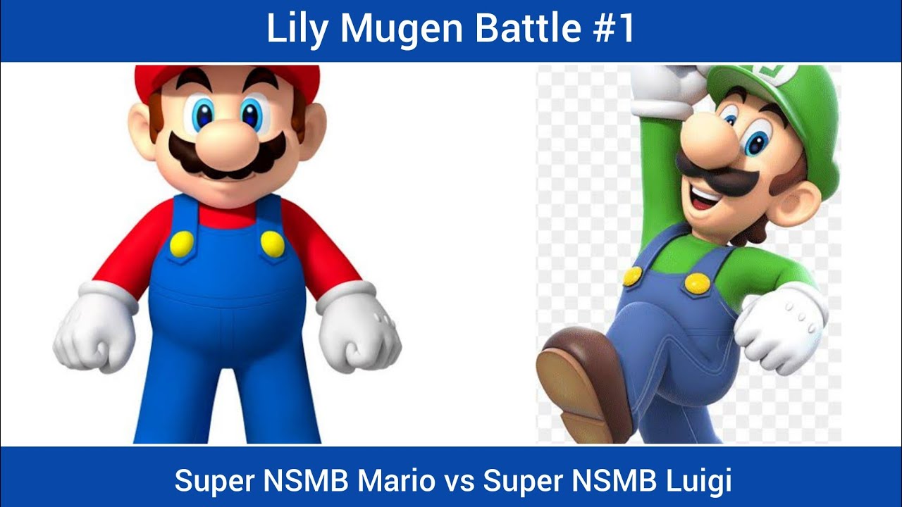 Lily Mugen Battle #1: Super NSMB Mario vs Super NSMB Luigi