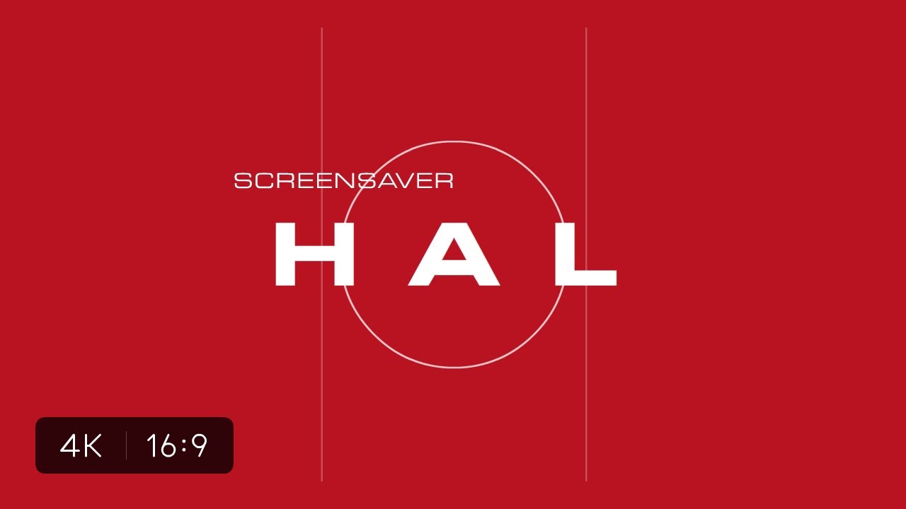 HAL 9000 Screensaver 4K (16:9 Widescreen)