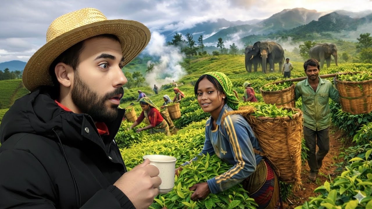 قبل لا تشرب الشاي… شوف شلون ينزرع!😳 مزارع الشاي في سريلانكا 🇱🇰 🍃