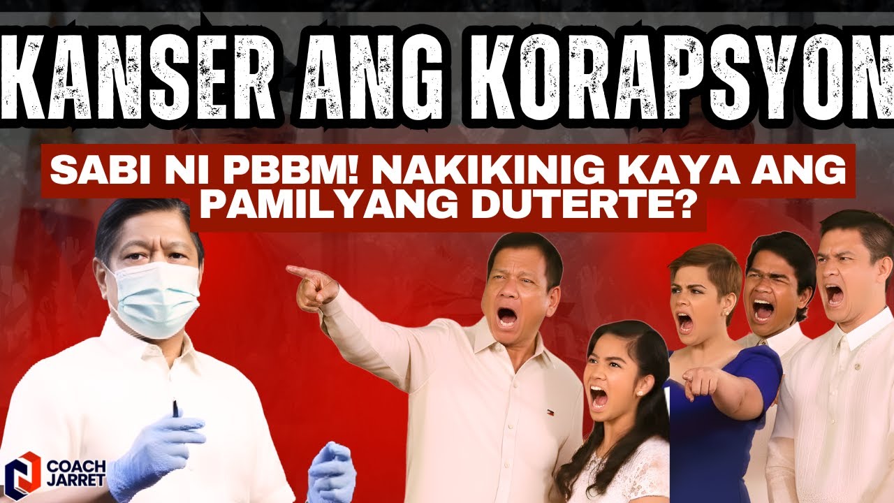 PBBM, tinawag na KANSER ang korapsyon! Nakikinig kaya ang Pamilyang Duterte?