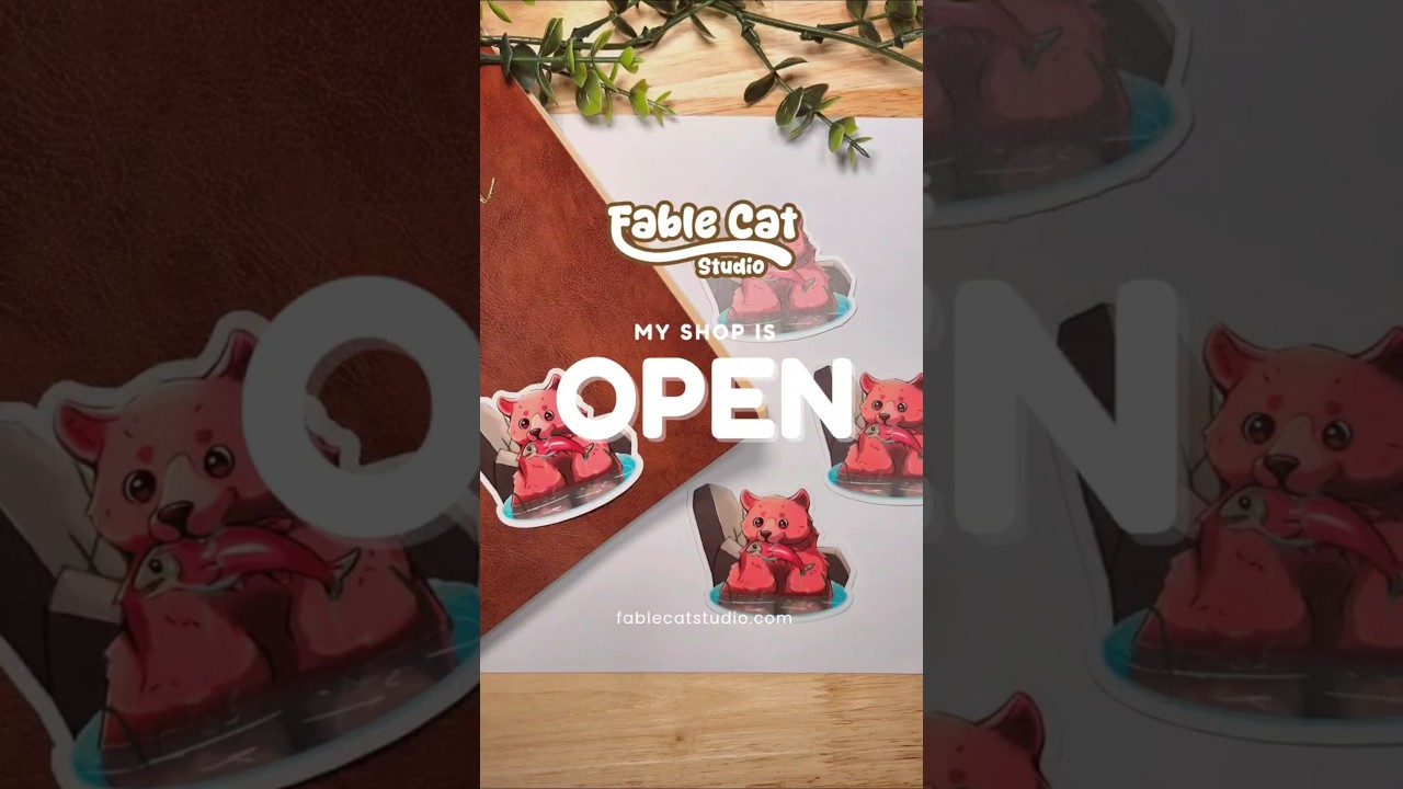 ✨️ SHOP NOW OPEN! ✨️ There are so many goodies! 🩷 #shopopening #stickershop
