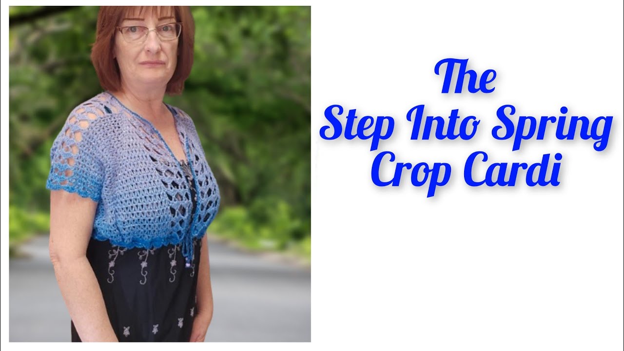 How to Crochet Easy Raglan Crop Cardigan Shrug Bolero | Step Into Spring Cardi | Size adj. Tutorial