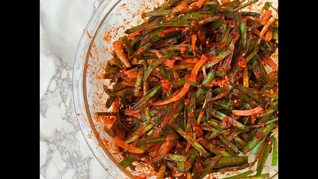 Garlic chives Kimchi | How to make kimchi | Easy kimchi recipe