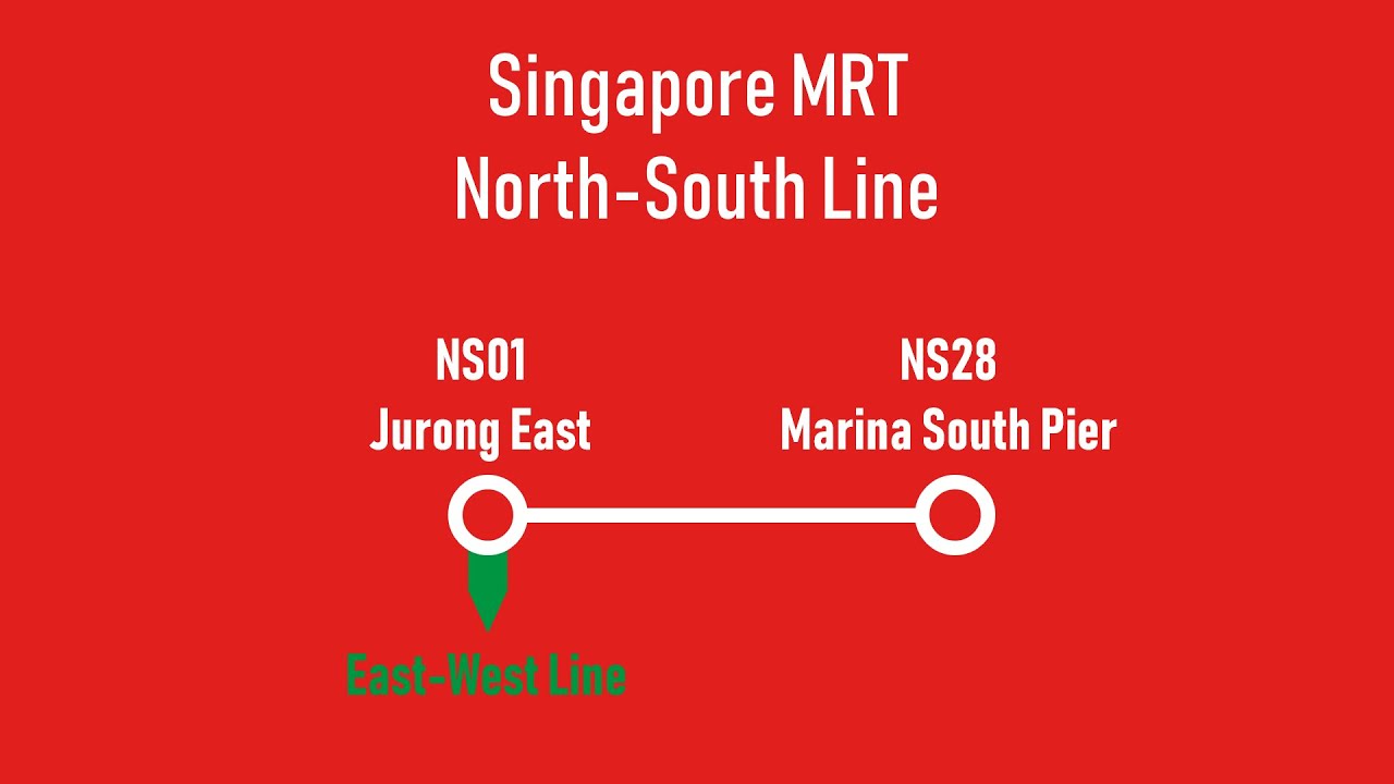 【Singapore MRT/新加坡地铁】North-South Line Route Announcement  南北线路线广播