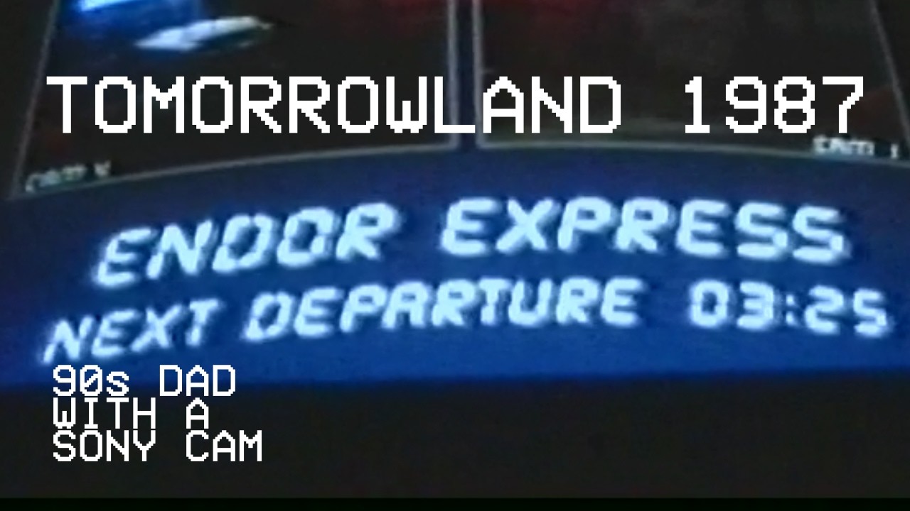 Star Tours Original POV & Skyway through Matterhorn (1987) | Disneyland (Retro Sony Handycam)