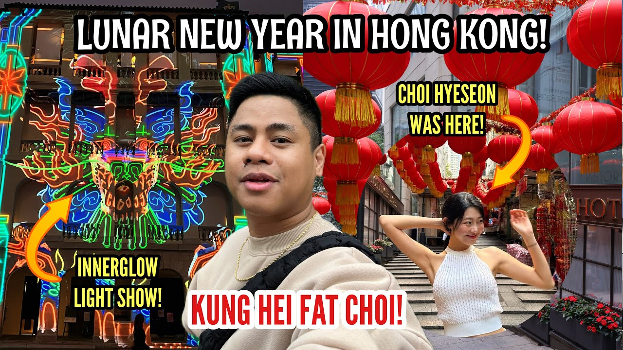 LUNAR NEW YEAR CELEBRATION IN HONG KONG 2024 | INNERGLOW SHOW + POTTINGER STREET + CNY PARADE