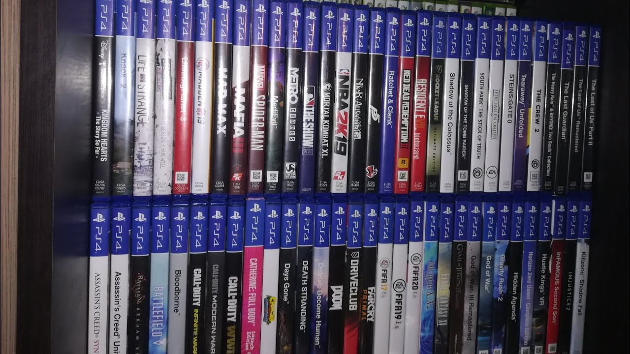 Colecția mea de jocuri pe PS4. (100+games)