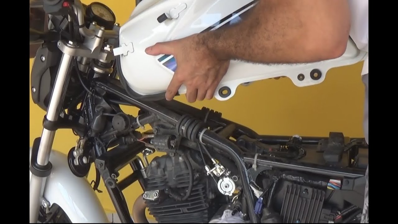 Como Retirar o Tanque de Combustível - Fazer 250 Blueflex