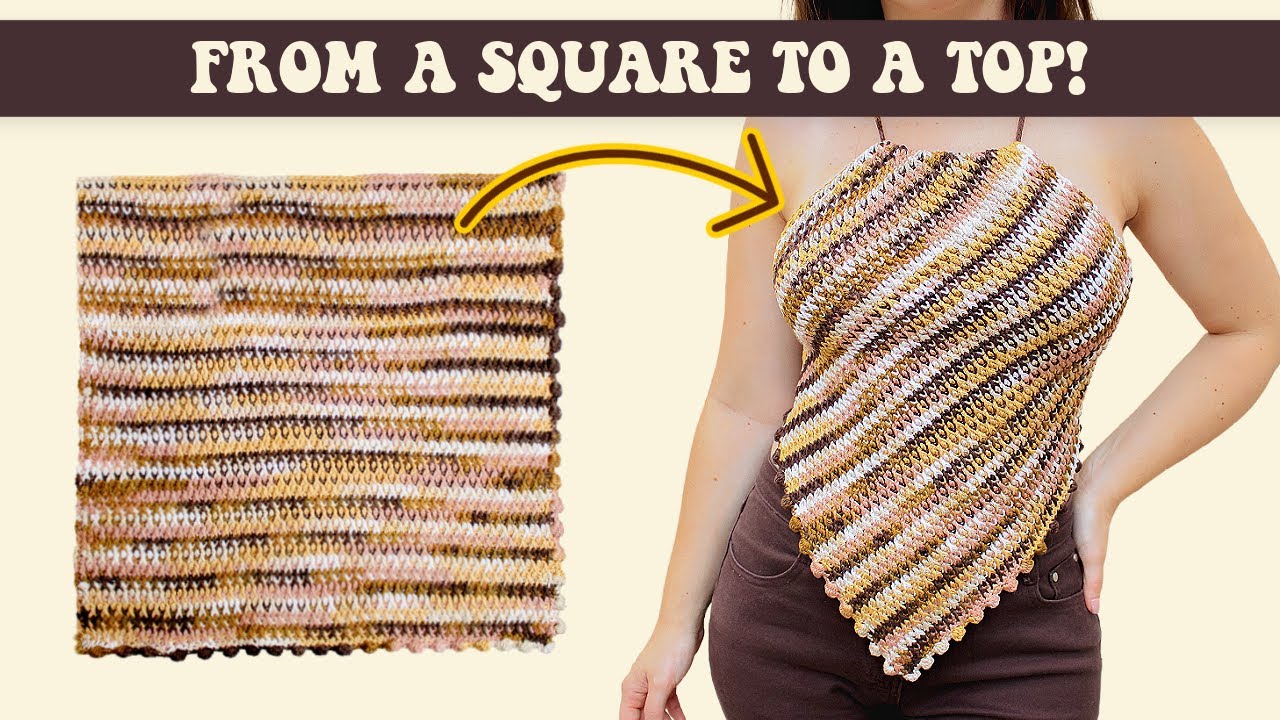 Diamond crochet top tutorial - Summer Crochet Top - Brunaticality Crochet