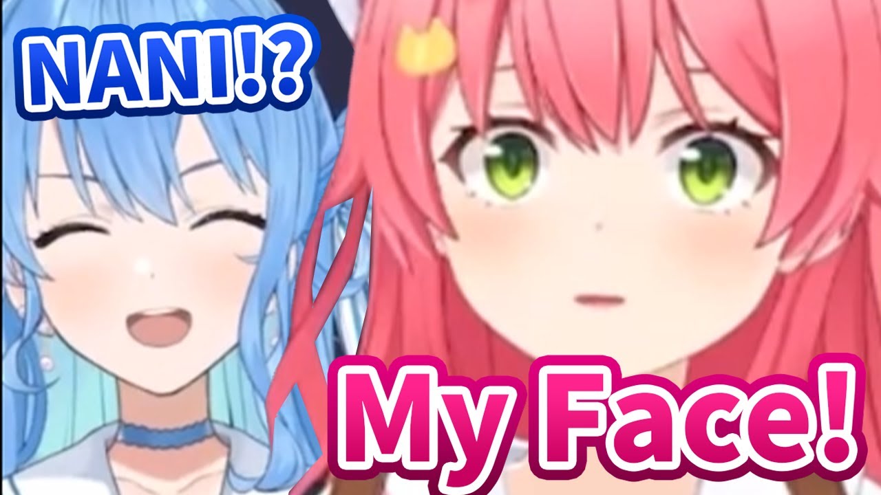 Sui-chan can't stop laughing at Miko's new expression which Miko didn't even know[Hololive/Eng sub]