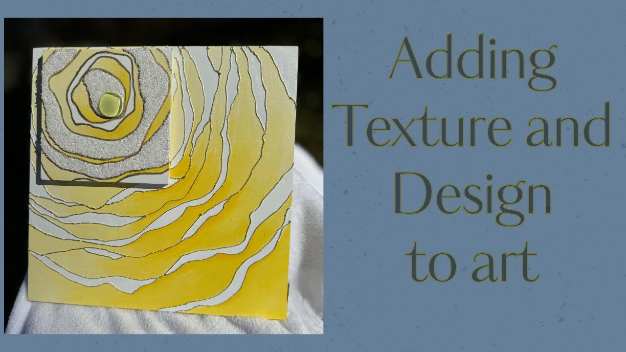 Yellow Ripple Kintsugi Abstract Tutorial