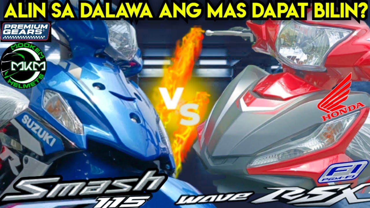 Suzuki Smash 115 vs Honda Wave RSX FI (Comparison Review) + Price Update ft. K-Servico Antipolo