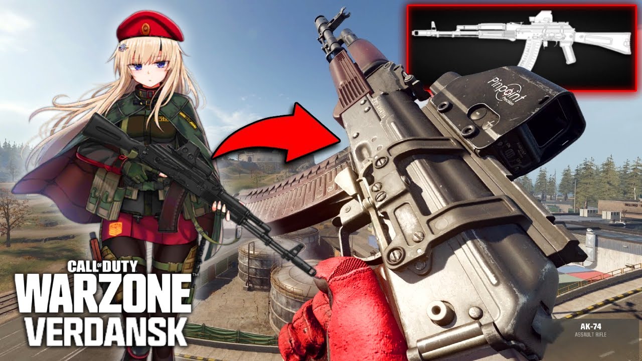 AK-74M Loadout from Girl's Frontline and HDR in Warzone Solos Verdansk Win Gameplay