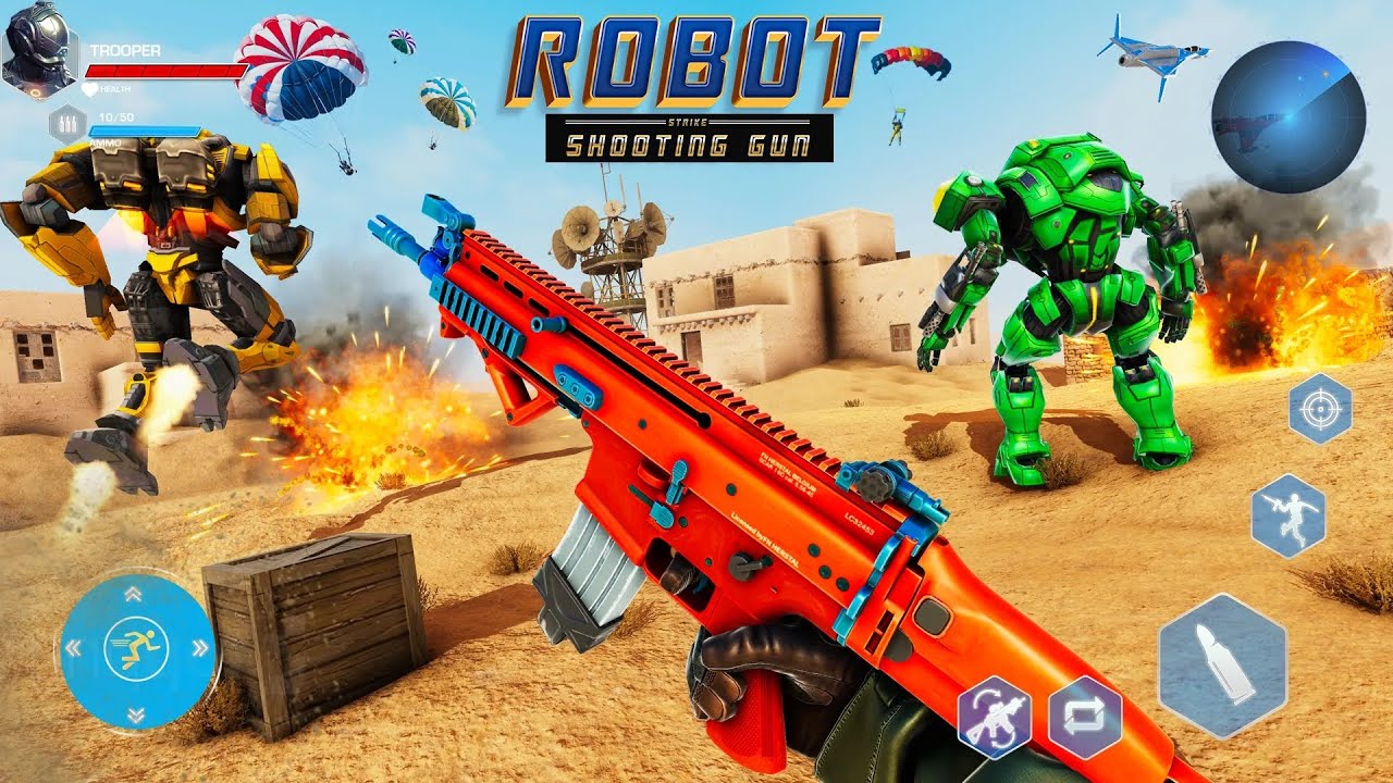 FPS Robot Shooter Strike Anti-Terrorist Shooting🚁🪂 New #2026​ Update  Android GamePlay #