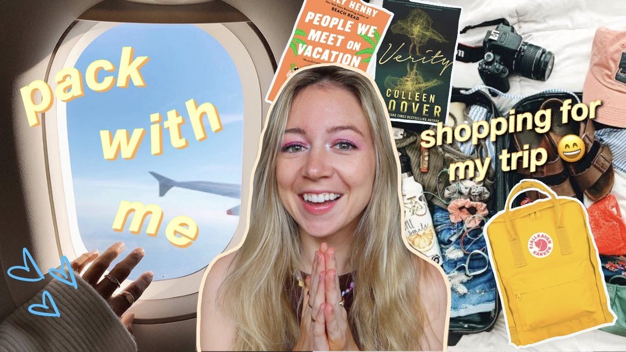 clothing shopping haul and pack with me for america! ✈️🌺