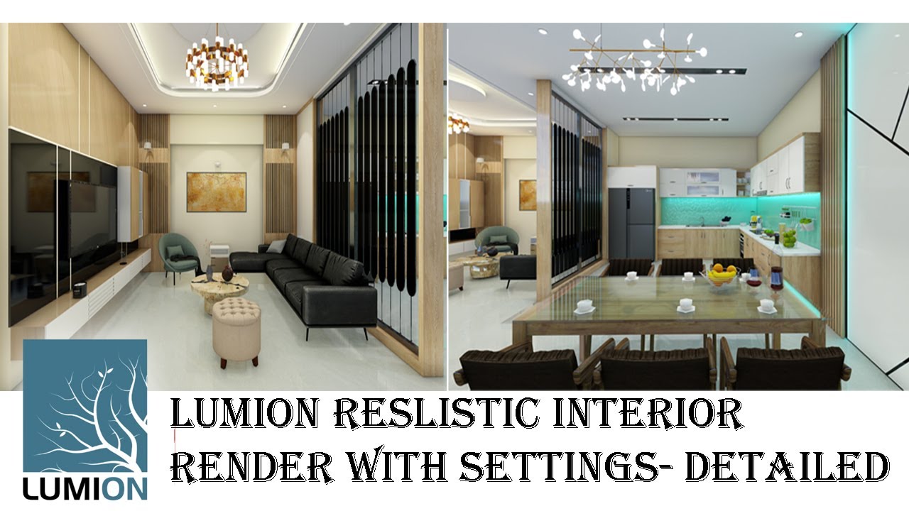 SKETCHUP TO LUMION INTERIOR RENDER  TUTORIAL- 6 ||INTERIOR RENDER SETTINGS REALISTIC || ARCHITECTURE